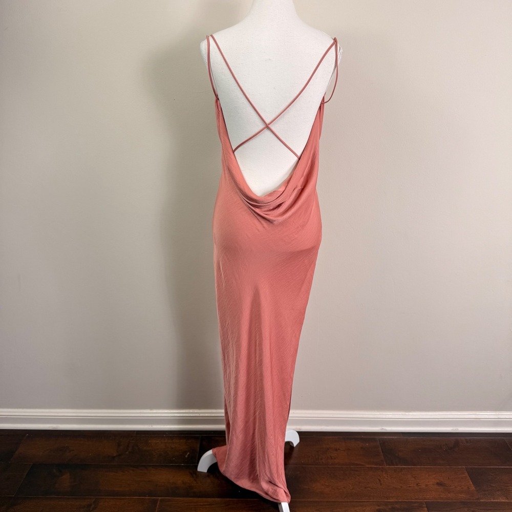 Michael Costello x REVOLVE Rose Cowl Neck Open Back Maxi Dress Small